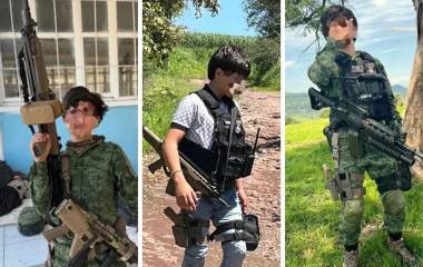 En redes sociales, “Chuchito Nini” exhibía fotografías en las que posaba con uniformes tácticos y fusiles de asalto.