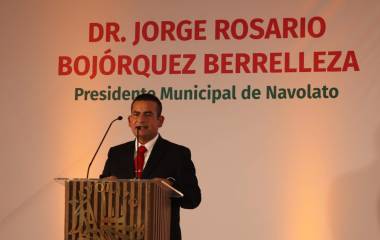 Jorge Rosario Bojórquez rindió su Primer Informe ante funcionarios estatales, sector productivo y ciudadanía.