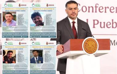 El titular de la SSPC informó que autoridades federales y estatales mantienen operativo en Mazatlán para localizar a cuatro turistas.