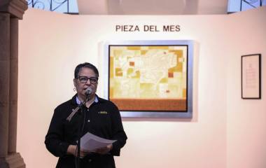 Inna Teresa Álvarez, jefa del Masin, presentó la pieza del mes.