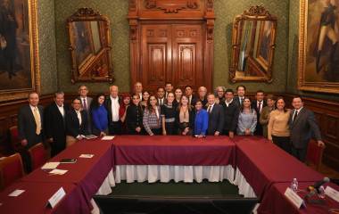Al encuentro acudieron mandatarios estatales de la autodenominada Cuarta Transformación.