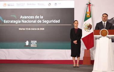 El Secretario de Seguridad Omar García Harfuch habla de detenciones ligadas al Cártel de Sinaloa.