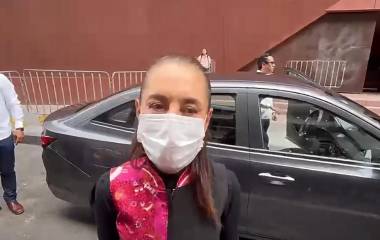 La Presidenta evitó abundar sobre la decisión de Rocha Moya y señaló que será hasta el lunes cuando hablará del tema.