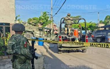 Un chofer de plataforma fue baleado durante un presunto asalto en la colonia Federico Velarde, Mazatlán.