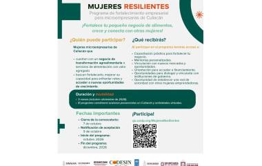 El programa busca fortalecer los negocios de mujeres que se dedican a actividades como alimentos preparados, productos regionales, repostería, panificación, entre otras.