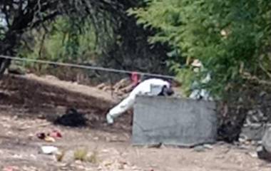 Exploración del predio de Jalisco donde han encontrado restos humanos.