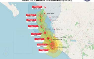 Rosario bajo vigilancia por el huracán Simon.