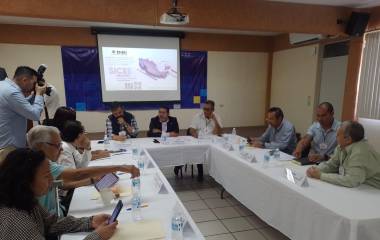 Personal del INE presenta estadística electoral del sur de Sinaloa.