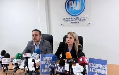 Legisladores del PAN presentan propuesta para reducir en Sinaloa el 50 por ciento del Impuesto Sobre Nómina.