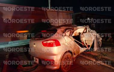 El accidente se reportó en el crucero de la avenida Paseo del Atlántico.