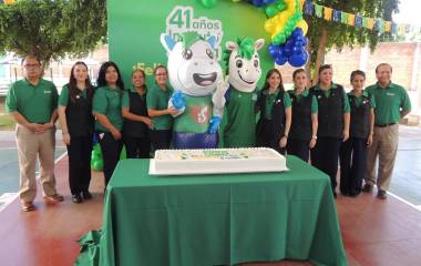 Directivos del Instituto Senda encabezan el festejo del 41 Aniversario.