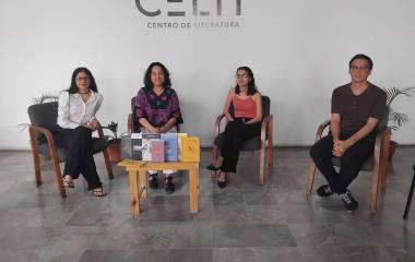 Carolina Escalante, Ernestina Yépiz, Karen Sainz y Enrique Medina dan detalles del Encuentro de Literatura ‘Inés Arredondo’.
