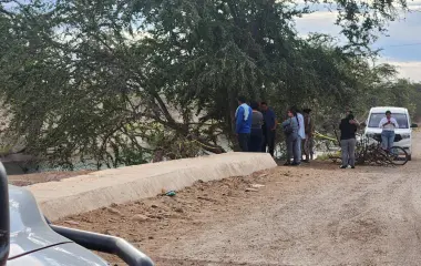 El cuerpo de César Arnoldo fue rescatado del canal en Campo El Diez, al sur de Culiacán.