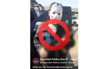 Las autoridades exhortaron a la población a evitar el uso de disfraces y accesorios que simulen armas de fuego o réplicas.