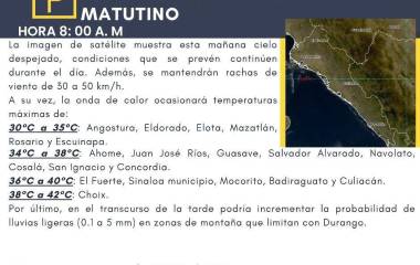 Se recomienda a la población extremar precauciones ante las rachas de viento.