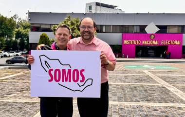 Somos México presentó ante el INE su propuesta para adoptar la denominación “SOMOS”, acompañada de un nuevo emblema que incorpora la silueta de México.