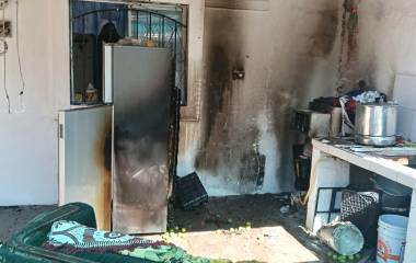 Cuerpos de emergencia controlaron el flamazo en una vivienda de la 21 de Marzo; hubo dos heridos