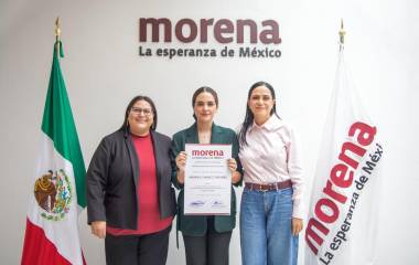 Designación de Andrea Chávez Treviño como coordinadora municipal de defensa de la 4T en Ciudad Juárez.