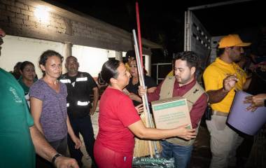 Se habilitó un refugio temporal en la comunidad de Cospita.