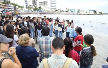 En un evento en Playa Norte, se dieron a conocer los resultados del estudio realizado en la zona por alumnos e investigadores de la Facultad de Ciencias del Mar de la UAS.