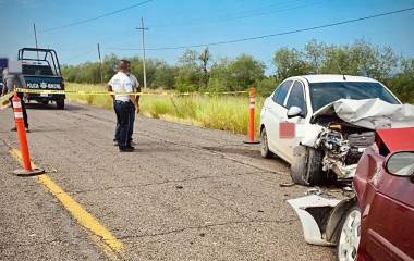 Choque de frente en la carretera Los Mochis-Choix deja una mujer de 90 años sin vida.