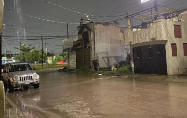 La lluvia se ha registrado en varias zonas de Mazatlán.