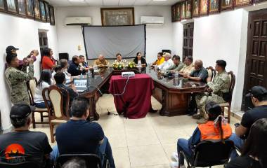 Sesión del Consejo Municipal de Protección Civil de Rosario.