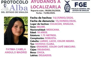 Fátima Camila fue vista por última vez el domingo 14 de junio en la colonia 21 de Marzo en Culiacán.