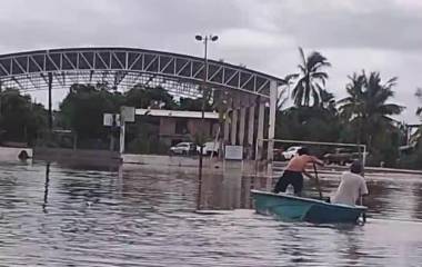 Zonas como Las Aguamitas, en Navolato, se encuentran afectadas por el incremento del nivel del mar.