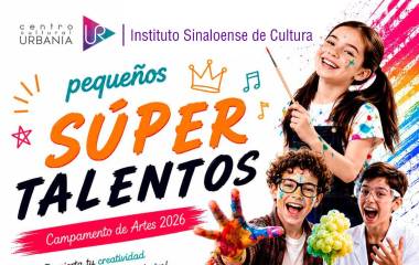 El campamento Pequeños Super Talentos se llevará a cabo del 13 al 24 de julio en el Museo de Arte de Mazatlán.