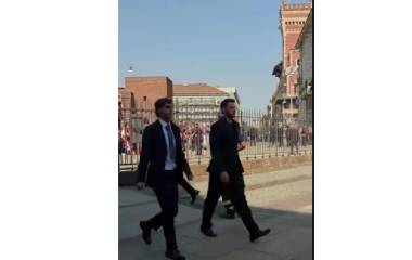 Christian Pulisic y Santiago Giménez acuden al funeral de Baresi.