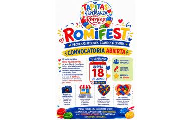 Alumnos, padres de familia y voluntarios participarán en el Romifest, evento solidario en apoyo a Romina.