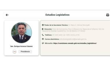 Pese a haber renunciado a la bancada de Morena, Enrique Inzunza Cázarez permanece como Presidente de la Comisión de Estudios Legislativos.