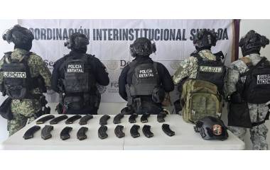 El material ilícito fue localizado entre la maleza.