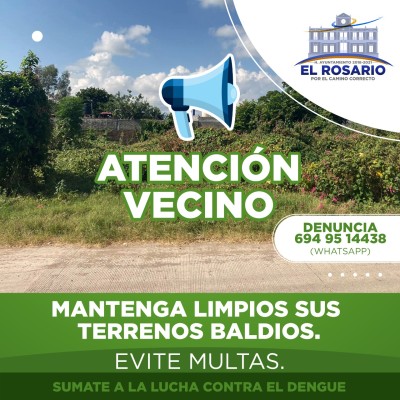 Ecología de Rosario va en busca de lotes baldíos, para frenar el dengue