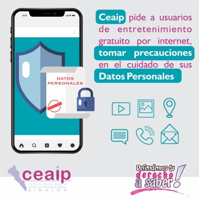 Deben usuarios de entretenimiento por Internet, cuidar datos personales: Ceaip