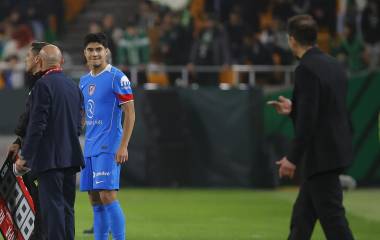 Obed Vargas ingresa al minuto 79 por el Atlético de Madrid.