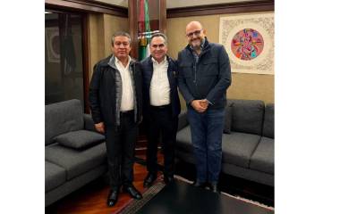 El Rector Jesús Madueña Molina sostuvo una reunión de trabajo con Ricardo Villanueva Lomelí, titular de la Subsecretaría de Educación Superior de la Secretaría de Educación Pública.
