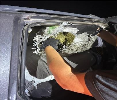 $!En La Palma, Angostura, aseguran 300 kilos de mariguana