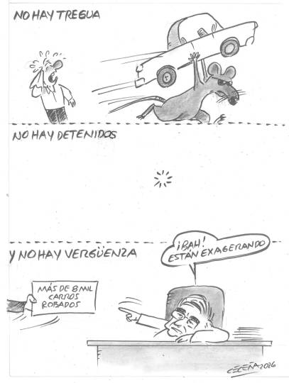 Robo de autos impune con Gobierno cómplice