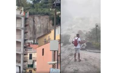 Se registraron derrumbe de edificios deshabilitados, cortes de electricidad y la suspensión del servicio ferroviario.