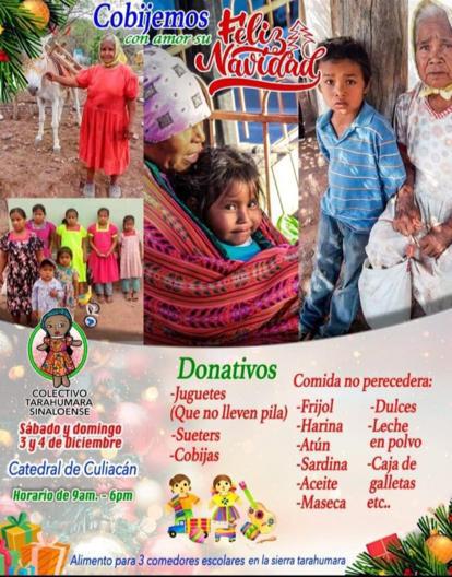 $!Anuncia Colectivo Tarámari colecta de alimentos, ropa y juguetes en Culiacán