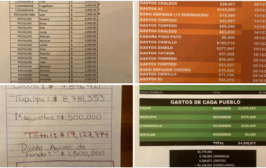 El Universal dio a conocer una lista de supuestos pagos que hacía el Cártel de Jalisco Nueva Generación en comunidades aledañas a Tapalpa.