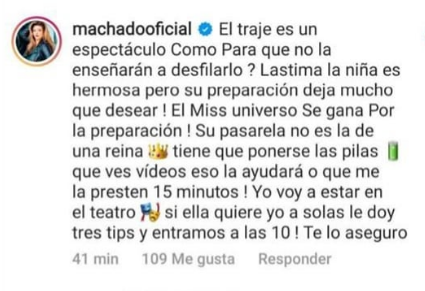 Alicia Machado, en controversia por criticar la actuación de la representante de Venezuela en Miss Universo 2021