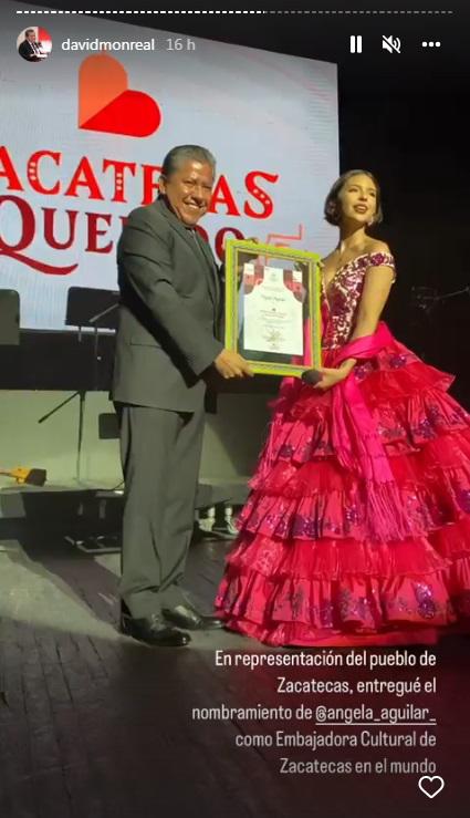 $!Ángela Aguilar es ‘Embajadora Cultural de Zacatecas en el Mundo’