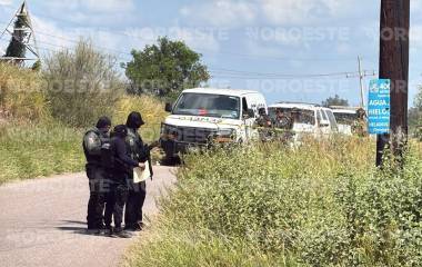 Autoridades acordonaron el acceso a la curva de La Costerita, en las inmediaciones de San Pedro, tras el hallazgo de un cuerpo.