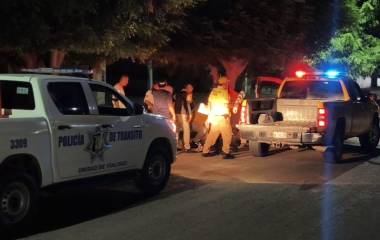 El arrollado fue trasladado a un hospital.