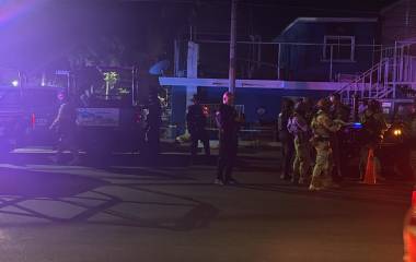 Elementos del Ejército Mexicano acordonaron la zona tras el ataque registrado la tarde de este sábado en la colonia CNOP.