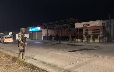 La malla ciclónica del establecimiento fue derribada por sujetos desconocidos a bordo de un vehículo.