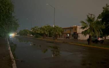 Habitantes de Culiacancito reportaron interrupciones en el suministro eléctrico y las comunicaciones durante la lluvia registrada la tarde de este viernes.